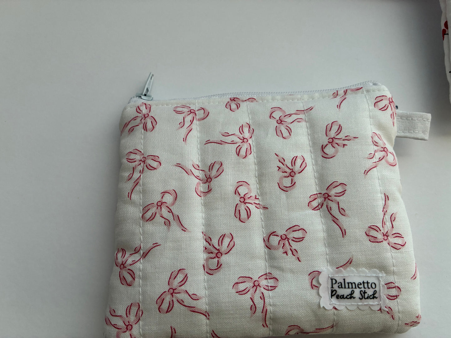 Keychain Wallet- Pink Bows