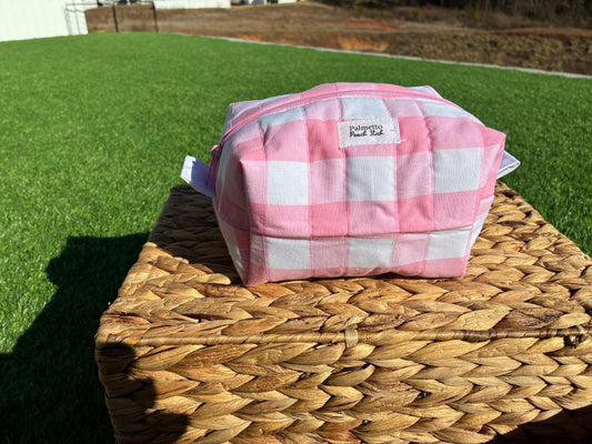 Boxy Bag - Lg Pink Plaid