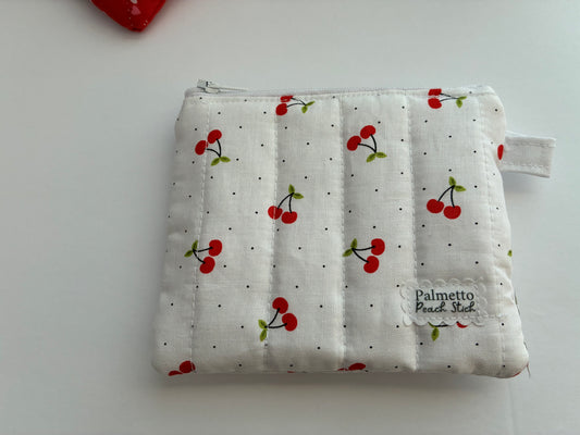 Keychain Wallet- Red Cherry