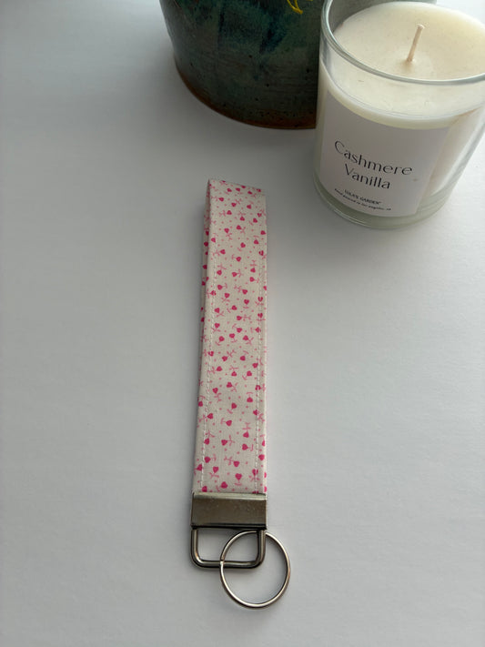 Wristlet- Valentines- Tiny Pink Heart