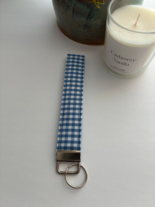 Wristlet- Blue gingham