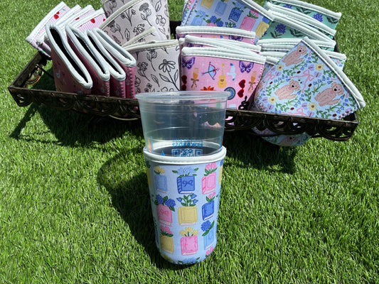koozie Spring Books Floral