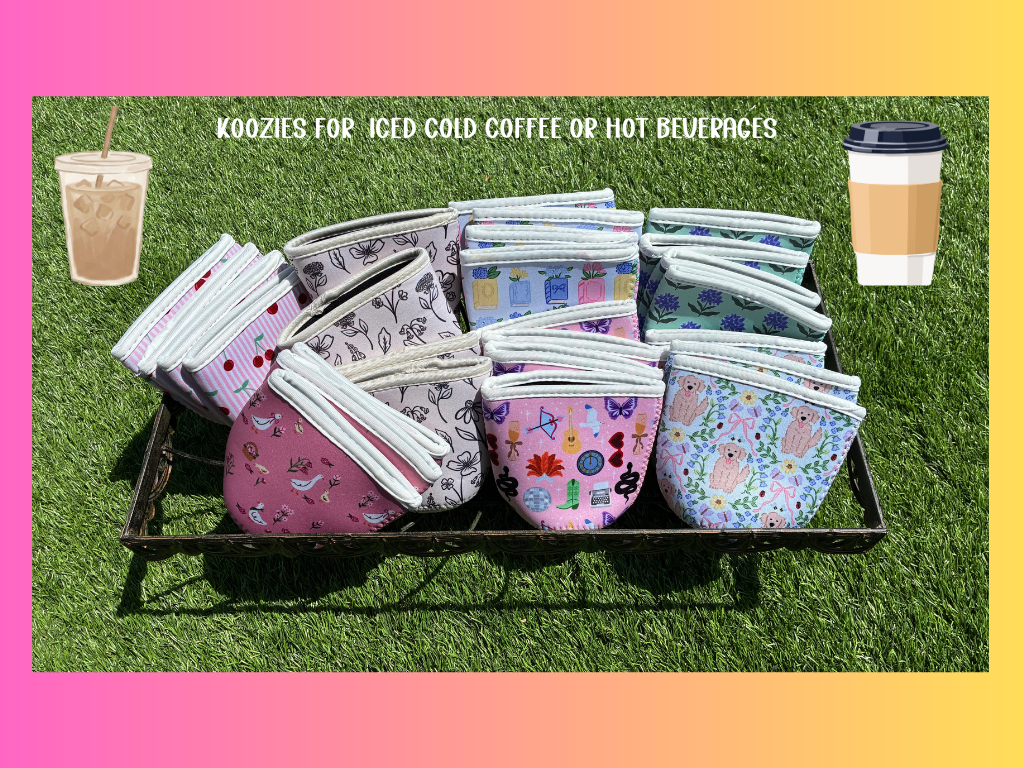 Koozies Iced Coffee or Hot Beverages