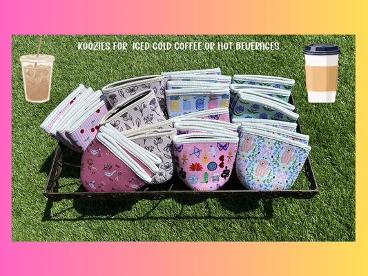 Koozies Iced Coffee or Hot Beverages